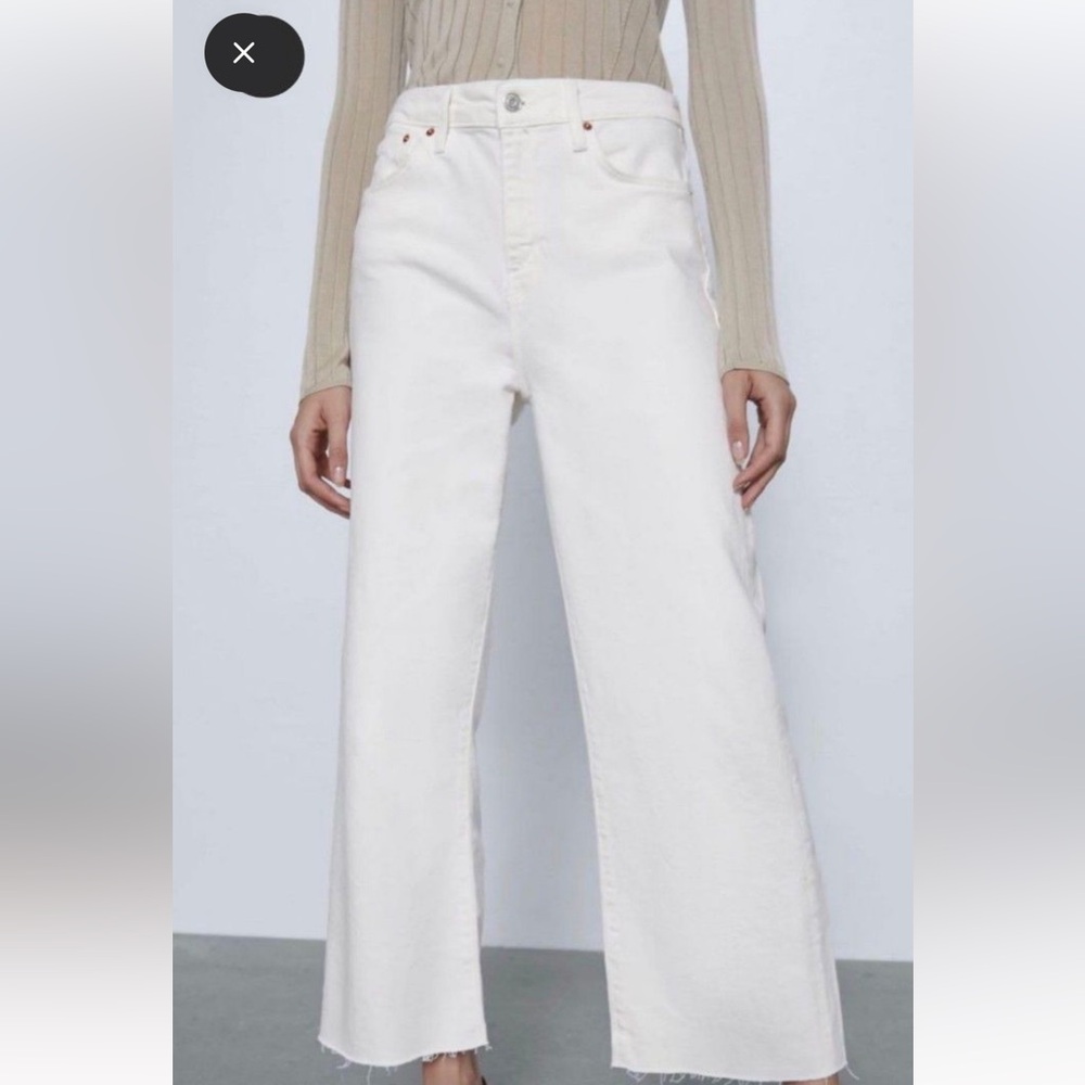 NWT Zara Women White ZW Premium Jeans-4
